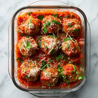 Putenhackbällchen in Tomatensauce