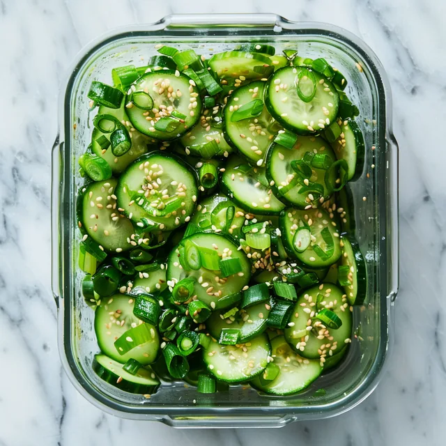 Asiatischer Gurken-Sesam-Salat