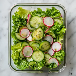 Grüner Salat mit Zitronen-Vinaigrette