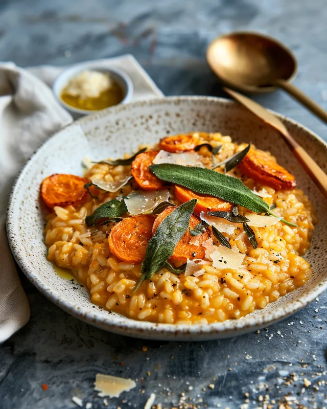 Karotten-Salbei-Parmesan-Risotto