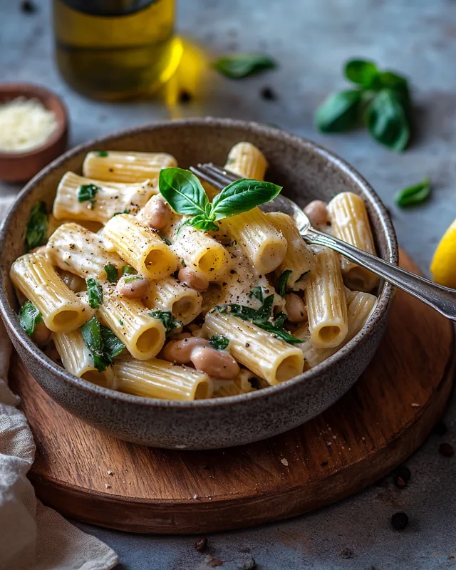 Kräuter- & Pinto-Bohnen-Pasta-Bowl