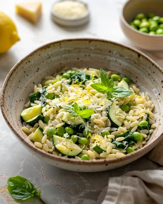 Zitronen-Kräuter-Garten-Orzo