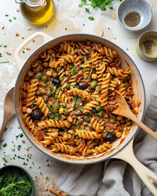 One-Pot Pasta mit Schärfe
