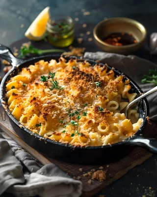 Mac & Cheese mit Knoblauch und Kräutern