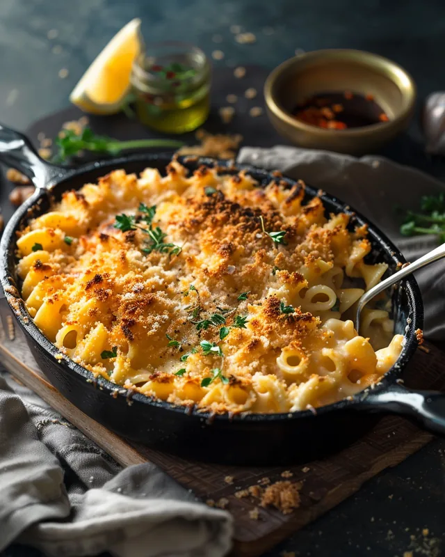 Mac & Cheese mit Knoblauch und Kräutern