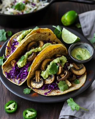 Pilz-Avocado-Tacos