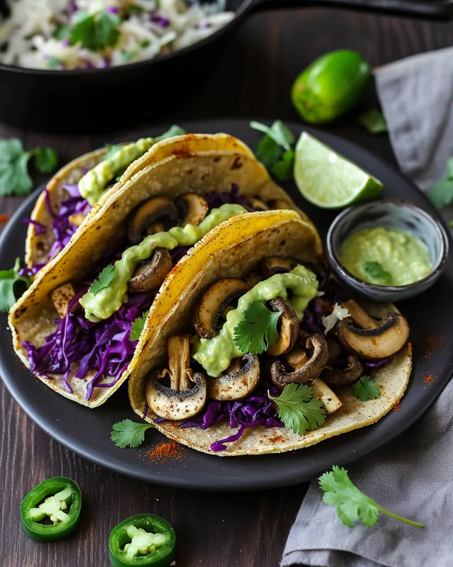 Pilz-Avocado-Tacos