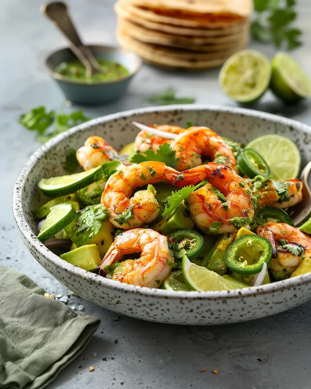 Garnelensalat mit Avocado