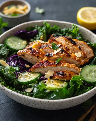 Hähnchensalat mit Knoblauch-Confit