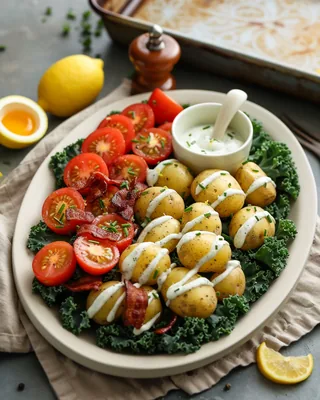 Kartoffel- und Speck-Harvest-Salat