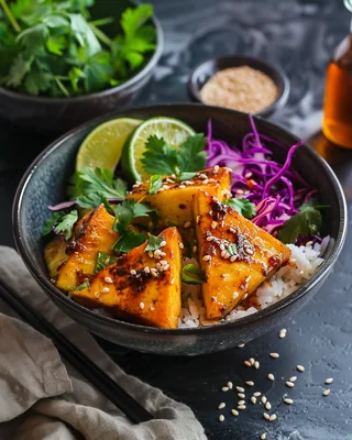 Tofu & Ananas-Bowl
