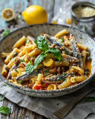 Cavatelli mit Sardinen & Zitrone