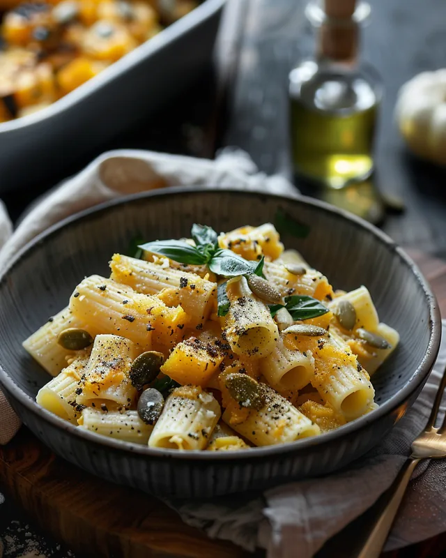 Pasta mit Winterkürbis