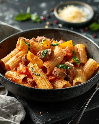 Wurst & Sahne-Pasta