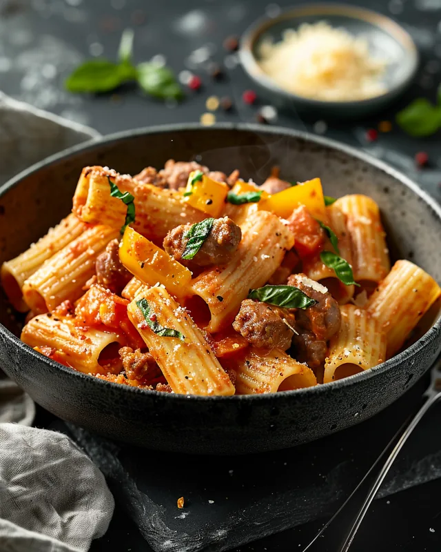 Wurst & Sahne-Pasta