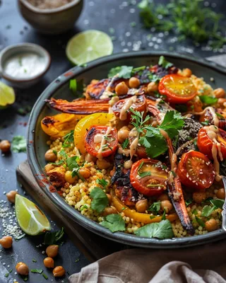 Karotten- und Kichererbsen-Couscous