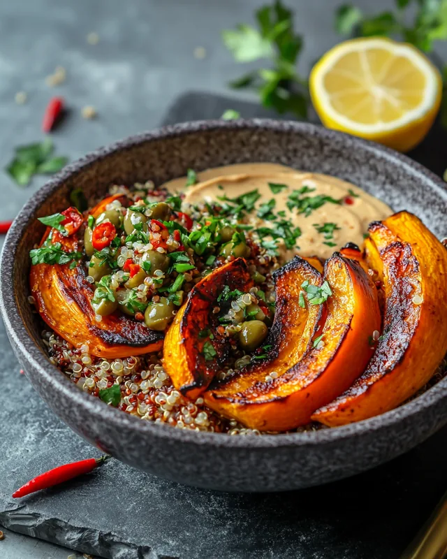 Kürbis & Quinoa Bowl