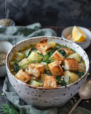 Kartoffeleintopf mit Knoblauch und Kräutern