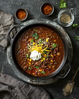 Tomaten- und Pinto-Bohnen-Chili