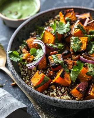 Gerösteter Gemüse-Quinoa-Salat