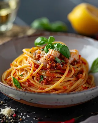 Pasta mit Chorizo & Weißfisch