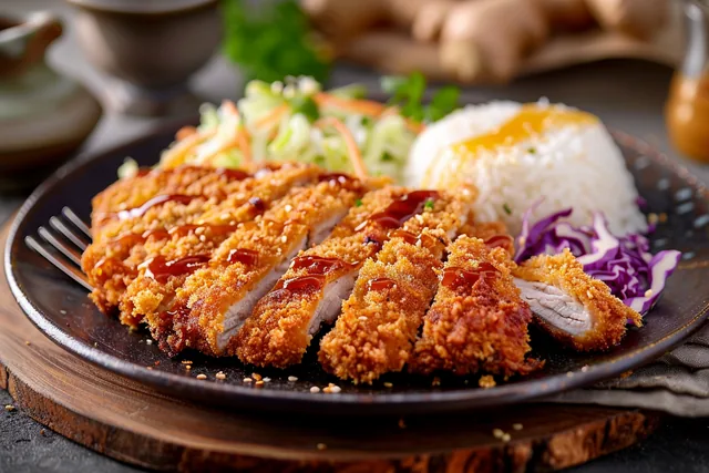 Paniertes Schweineschnitzel mit Krautsalat