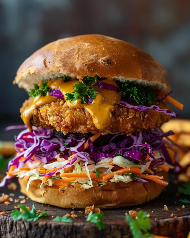 Knuspriger Portobello-Burger