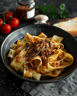 Harissa-Linsen-Bolognese
