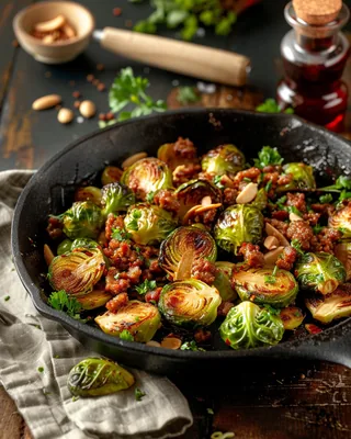 Rosenkohl mit Chorizo