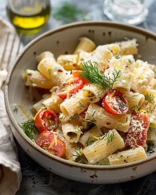 Zitronen-Ricotta-Pasta mit Tomaten