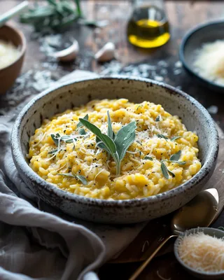Risotto mit Salbei und Winterkürbis