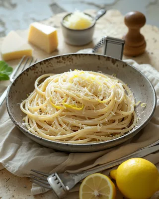 Würzige Zitronen-Parmesan-Pasta
