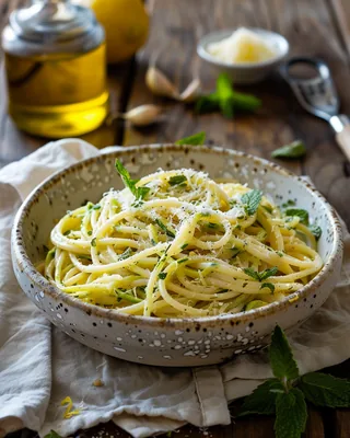 Zucchini & Minze Pasta