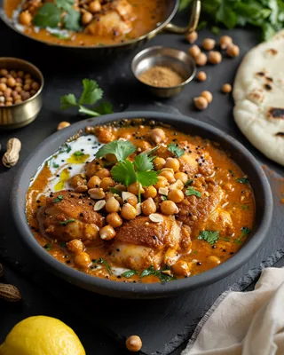 Hähnchen- und Kichererbsen-Korma