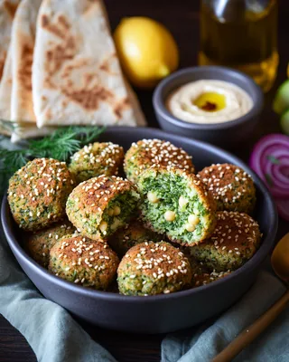 Kräuterkruste Falafel-Bites