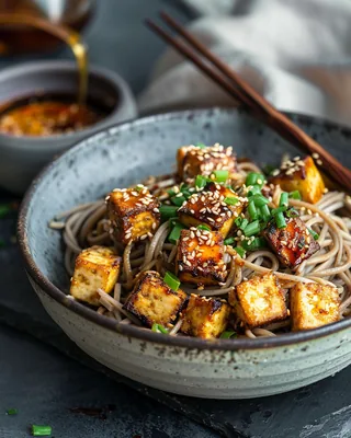 Sesam-Miso-Nudel-Bowl