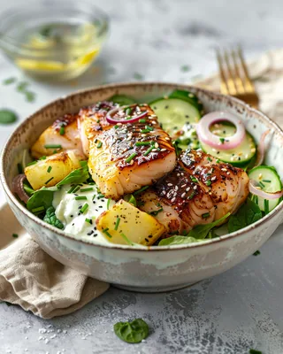 Geräucherte Sablefisch-Bowl