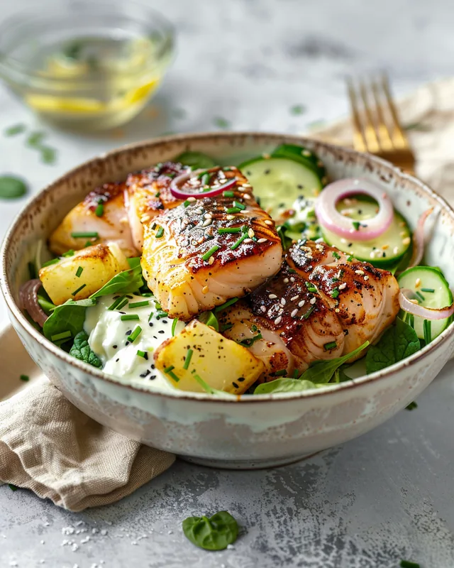 Geräucherte Sablefisch-Bowl