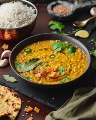 Knoblauch-Linsen-Curry