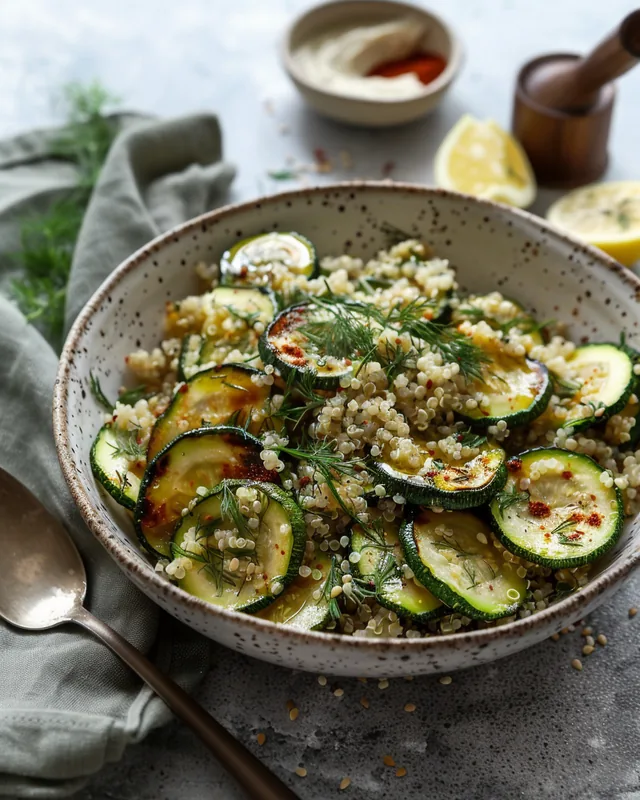 Zucchini & Dill Quinoa-Bowl