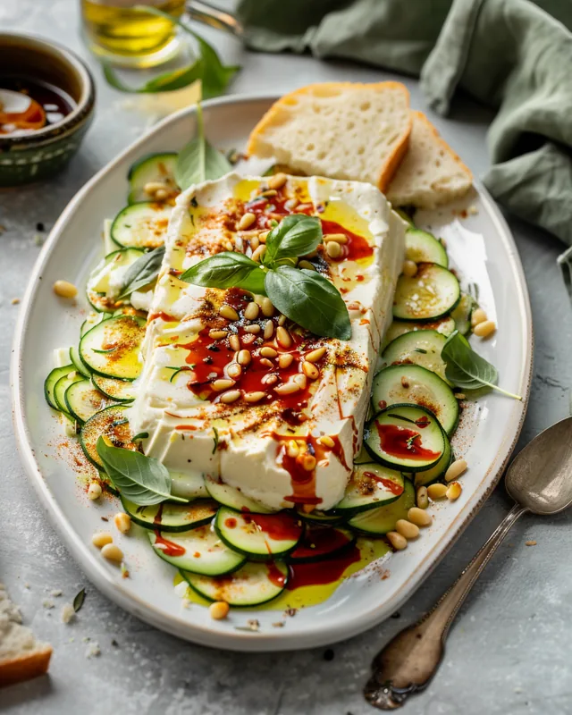Zucchini mit Zitronen-Tofu & Harissa