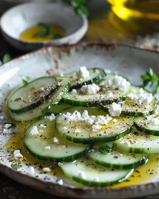 Gurken-Feta-Teller