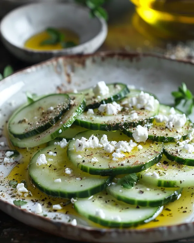 Gurken-Feta-Teller